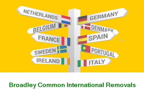 Broadley Common international removal company